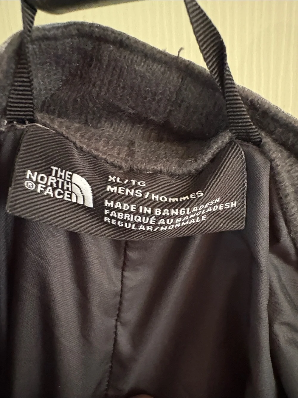 The North Face Black Men's Jacket with Branded Neck Label